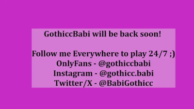 Watch gothicc_babi recorded live streams from Chaturbate on 2025/04/06, Cam Archive